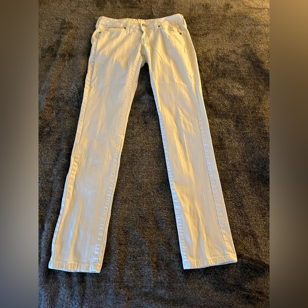 Mango white jeans